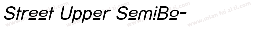 Street Upper SemiBo字体转换